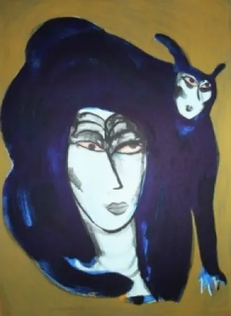 Lithografie Corneille - Chat endiablé