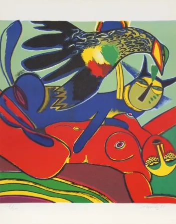 Lithografie Corneille - Elle se Donne a L'ete (She Gives Herself to Summer)