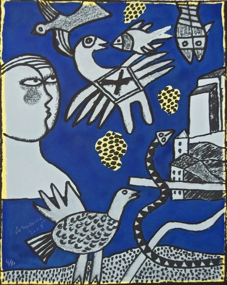 Lithografie Corneille - En Puisaye