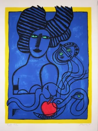 Lithografie Corneille - Fruit défendu