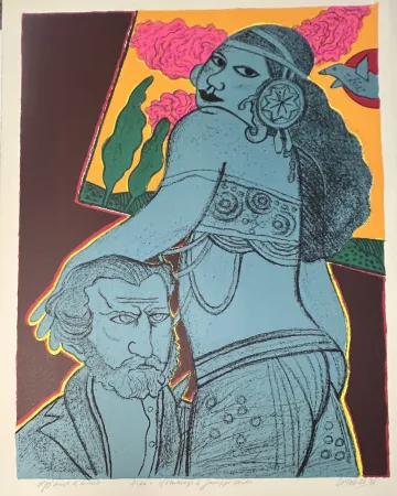 Lithografie Corneille - Hommage à Giuseppe Verdi,