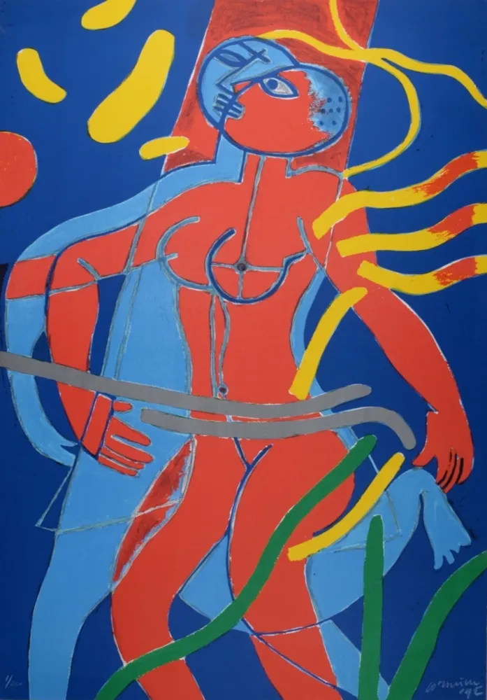 Lithografie Corneille - Jeux de l'Air et de l'Eau