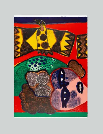 Lithografie Corneille - La belle du jardin