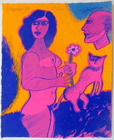 Zeefdruk Corneille - La Sensualité du Sensible II