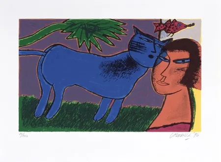 Zeefdruk Corneille - L'amour au jour le jour 3