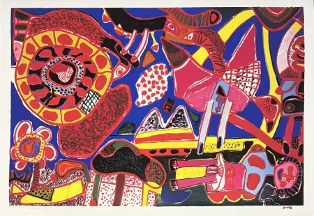 Digitale Print Corneille - Le Jardin des délices 1991