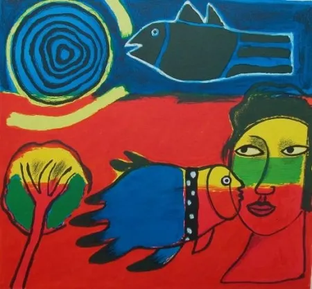 Lithografie Corneille - Les Premices du Printemps