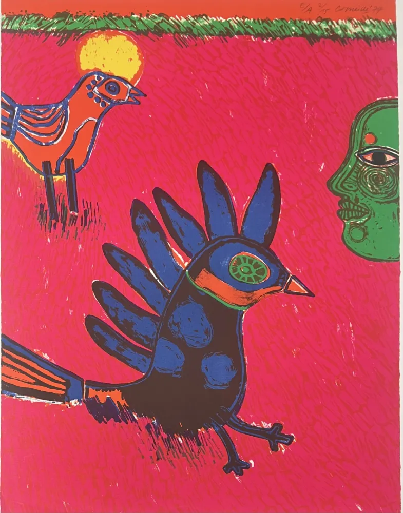 Lithografie Corneille - Lithographie Herbes 1977