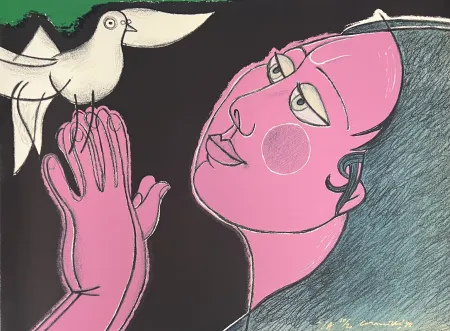 Lithografie Corneille - Lithographie Incantation, 1991, E/A