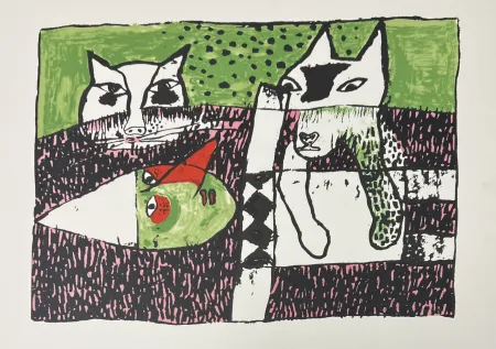 Lithografie Corneille - Lithographie Pinocchio, 2001