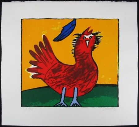 Lithografie Corneille - Oiseau hollandais