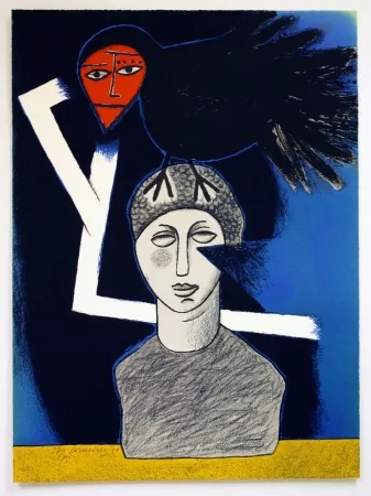 Lithografie Corneille - Raven no. 1