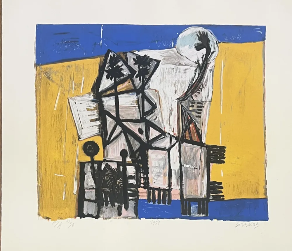 Zeefdruk Corneille - Sérigraphie Cobra, 1951. Exemplaire E/A