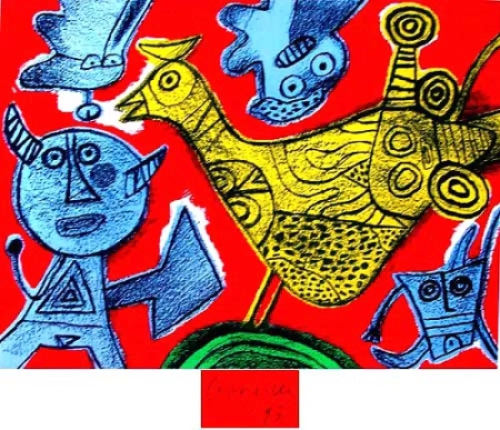 Lithografie Corneille - Songes du diable