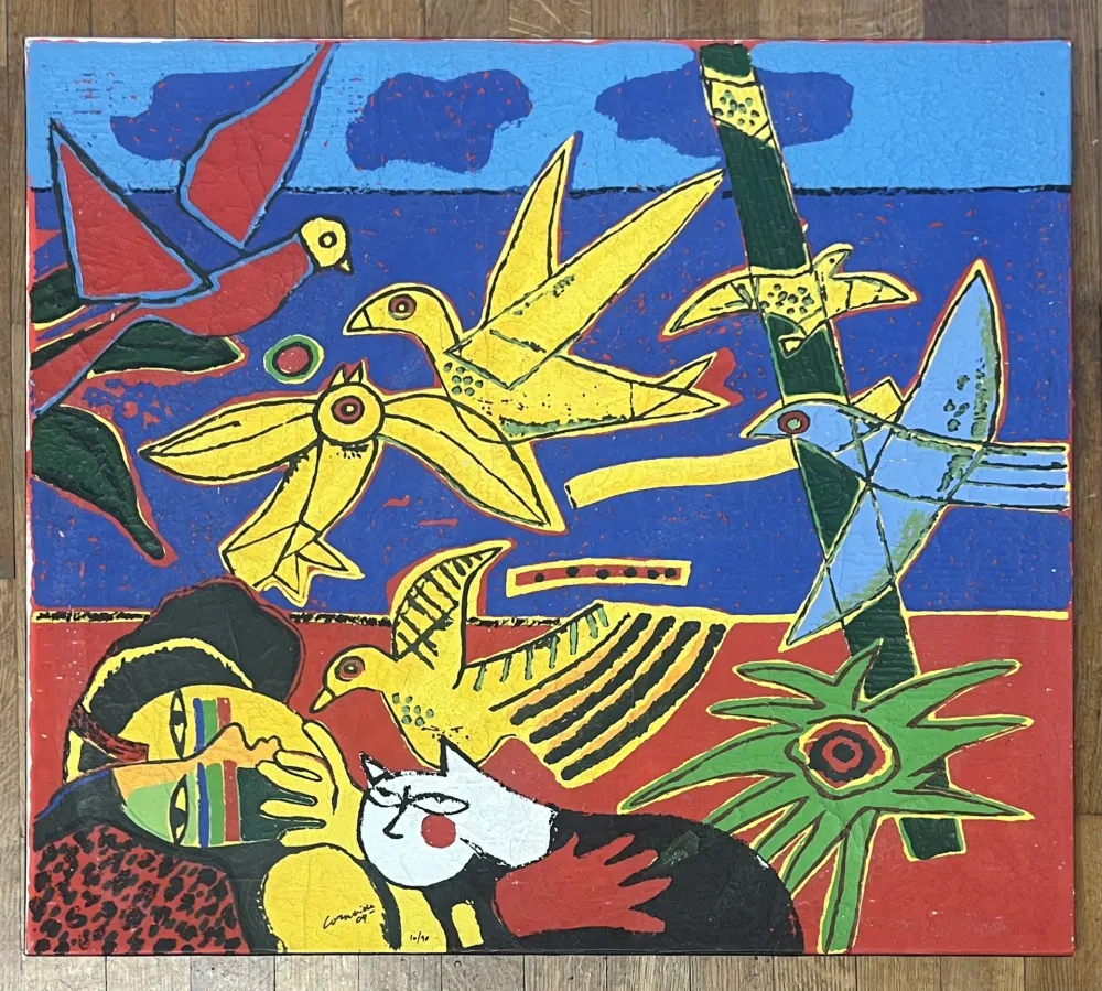 Multiple Corneille - Terragraphie sur toile Italian Suite I - 2004