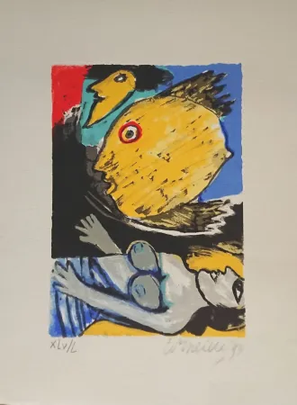 Lithografie Corneille - '' Un Rêve ''