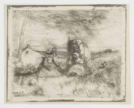 Geen Techniek Corot - La Petite Sœur (The Little Sister)