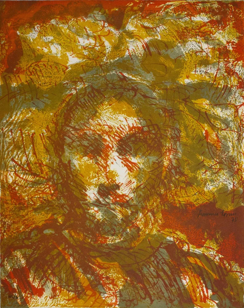 Lithografie Corzas - Umbrìo por la pena