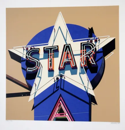 Zeefdruk Cottingham - Star