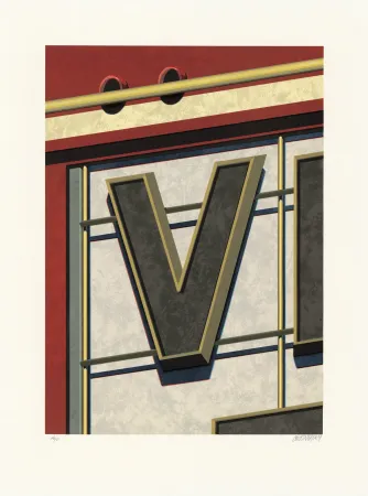 Lithografie Cottingham - The Letter V