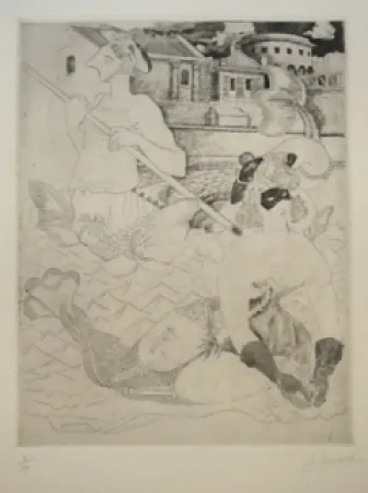 Ets Courmes - La Belle et le triton