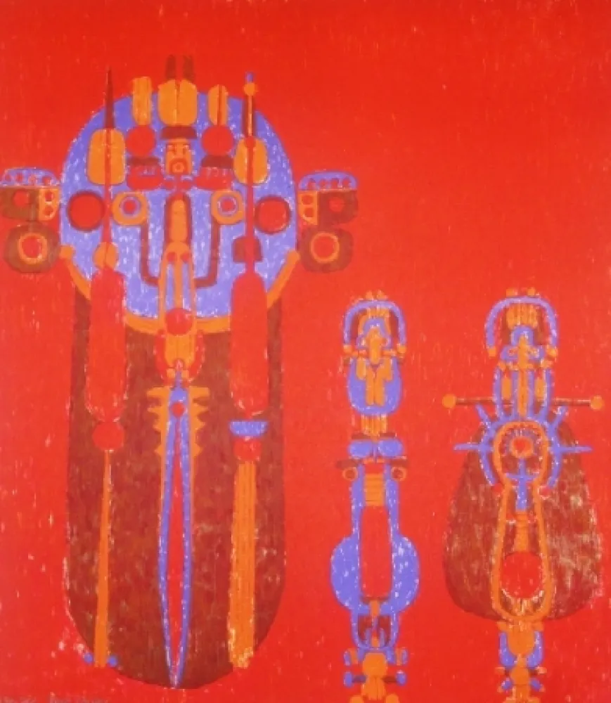 Lithografie Courtin - Conjonction des sexes