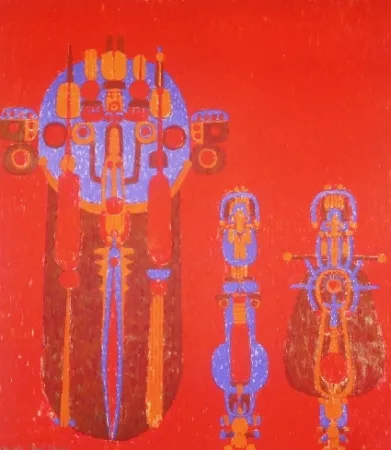 Lithografie Courtin - Conjonction des sexes