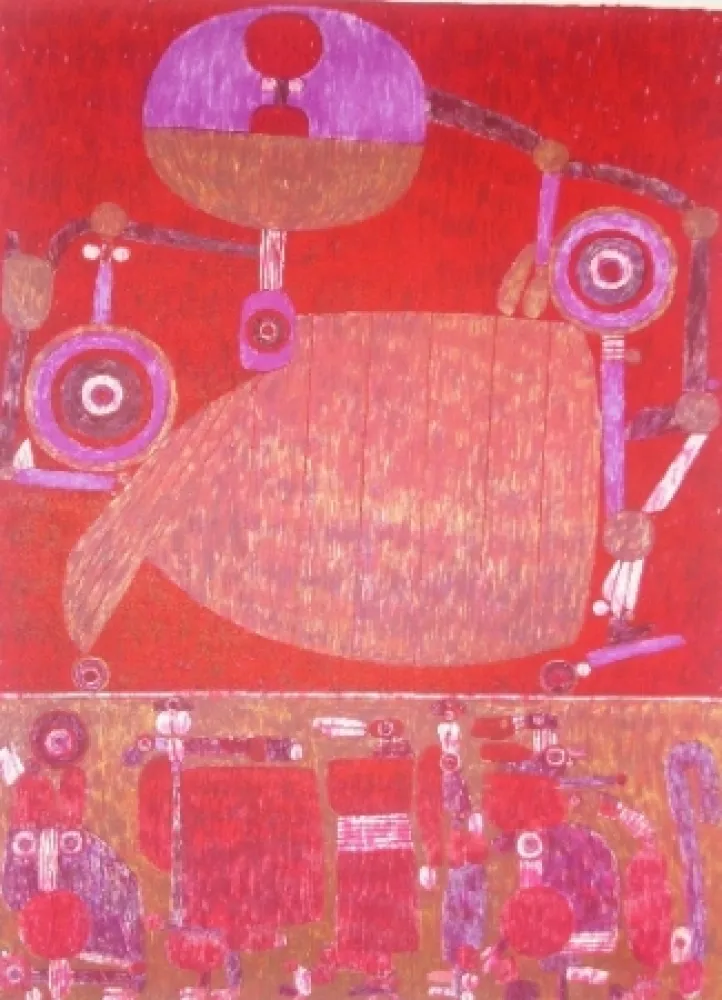 Lithografie Courtin - La Beauce à la belle voiture