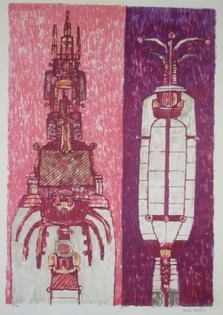 Lithografie Courtin - Le bon légume