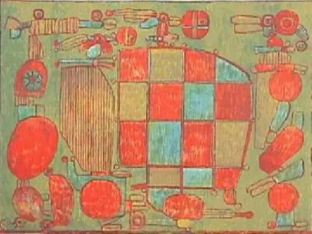 Lithografie Courtin - Parent du coté gauche 