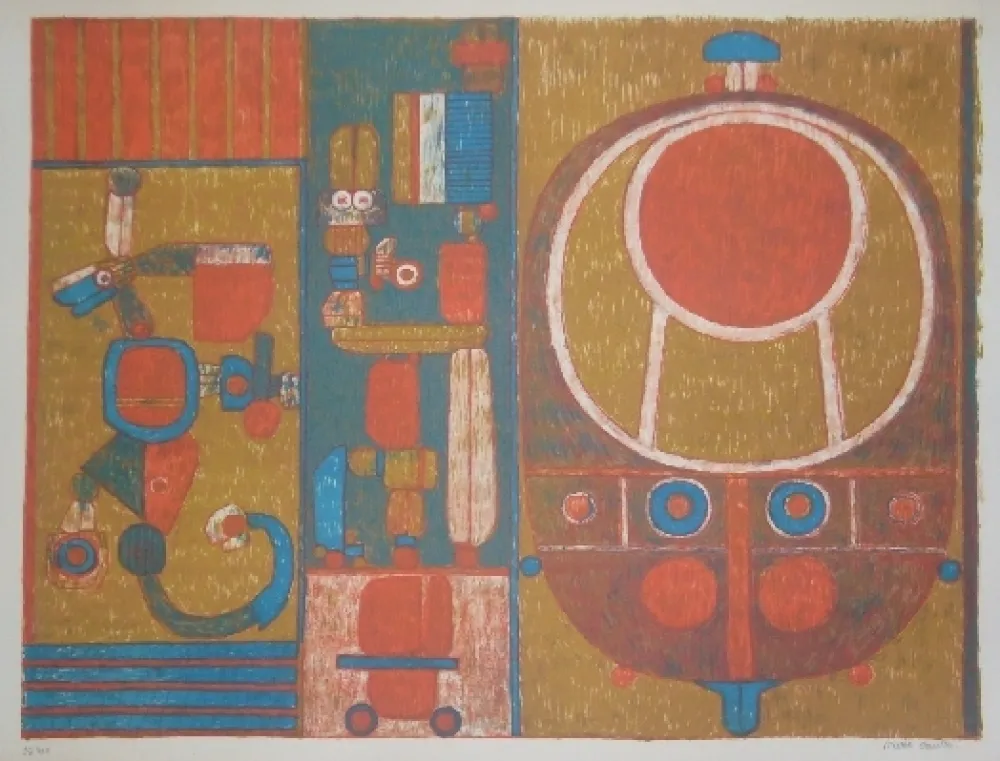 Lithografie Courtin - Vérité Cruelle d'un ancien jeu 