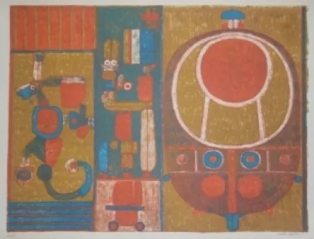 Lithografie Courtin - Vérité cruelle d'un jeu ancien