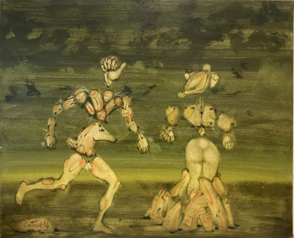 Geen Techniek Coutaud - Huile sur papier