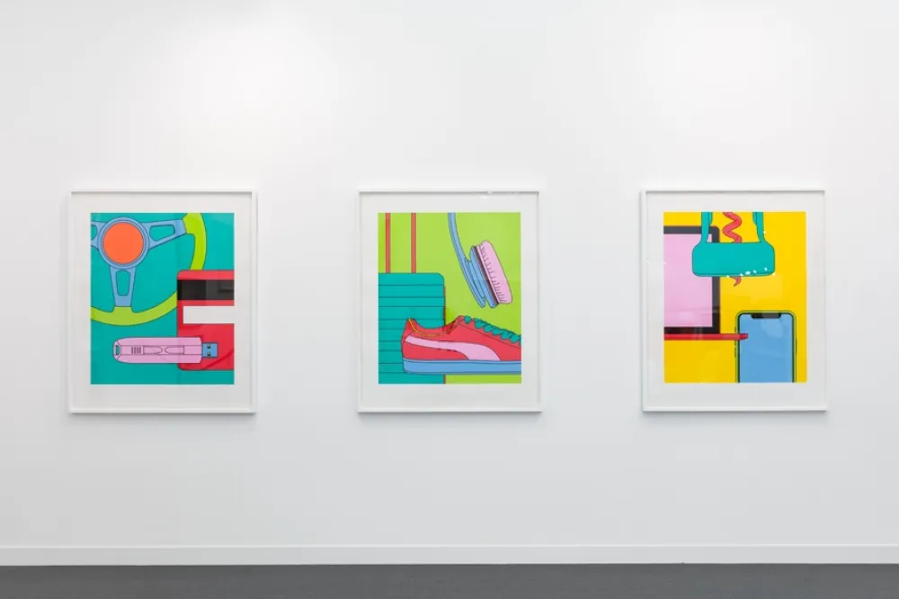 Zeefdruk Craig-Martin - Intimate Relations II