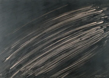 Geen Techniek Criton - Technique mixte sur papier marouflée sur toile. 