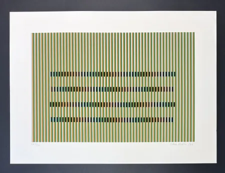 Zeefdruk Cruz-Diez - Carlos Cruz-Diez (1923-2019) - Color serigraphy on Arches paper - 1990