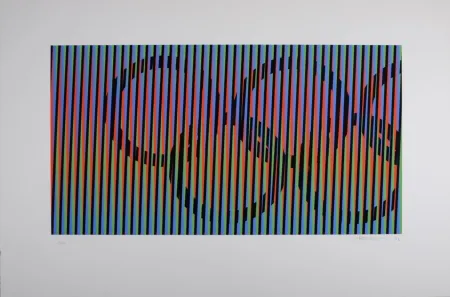 Zeefdruk Cruz-Diez - Composition