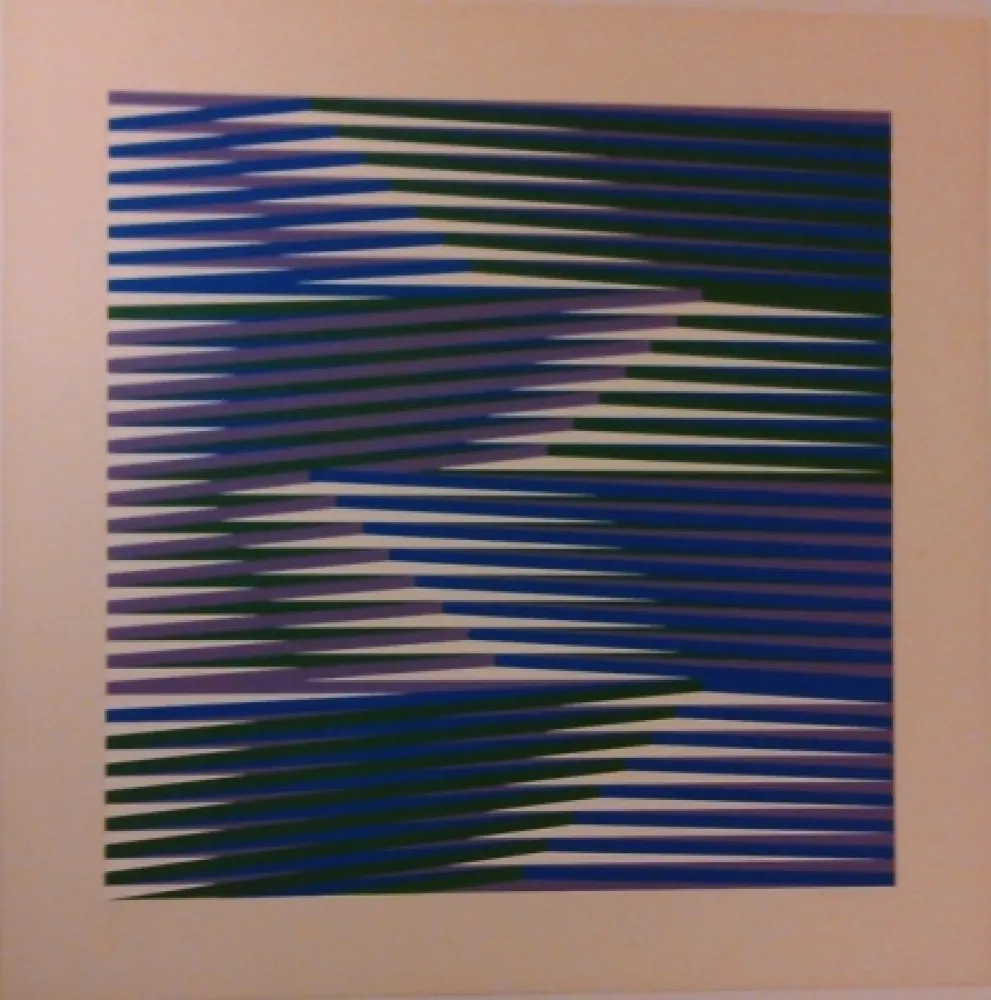 Zeefdruk Cruz-Diez - Composition 