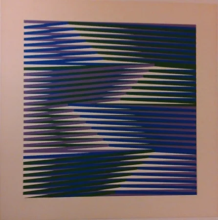 Zeefdruk Cruz-Diez - Composition 