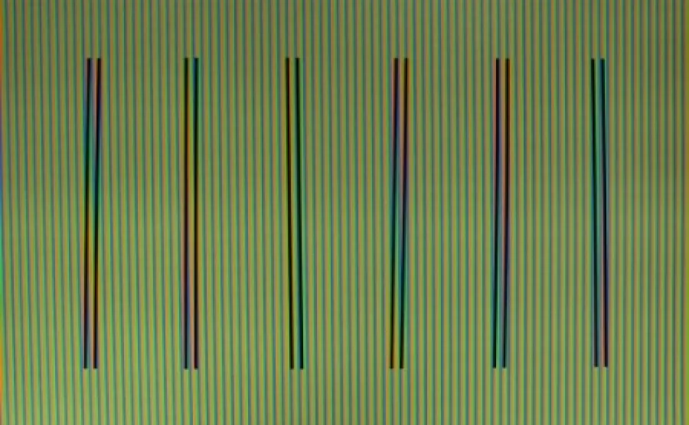 Lithografie Cruz-Diez - Couleur à l'Espace Olot