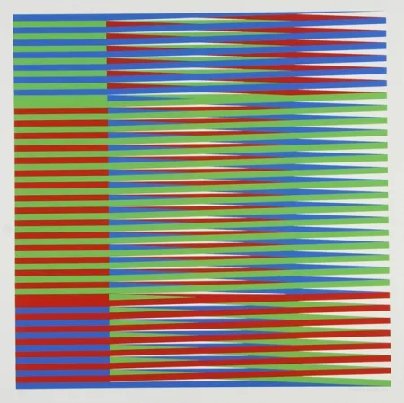 Zeefdruk Cruz-Diez - Couleur additive