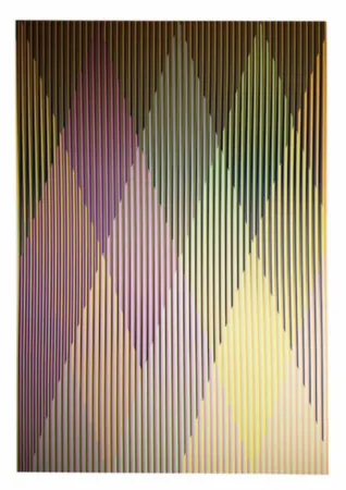 Zeefdruk Cruz-Diez - Couleur additive perseus 2