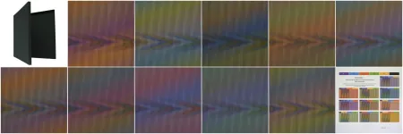 Lithografie Cruz-Diez - Inducción cromática a doble frecuencia, Kamarata