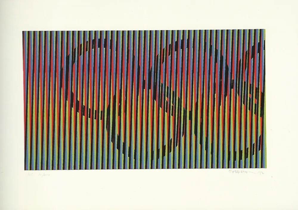 Lithografie Cruz-Diez - JO BARCELONA