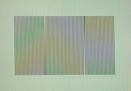 Lithografie Cruz-Diez - Mod. 3 Inducción Cromática a doble frecuencia Toledo