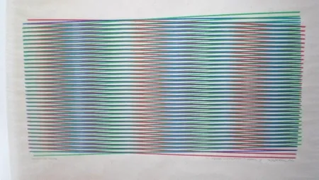 Zeefdruk Cruz-Diez - Project for an edition