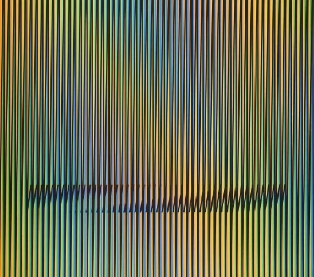 Lithografie Cruz-Diez - Serie Caura - 1