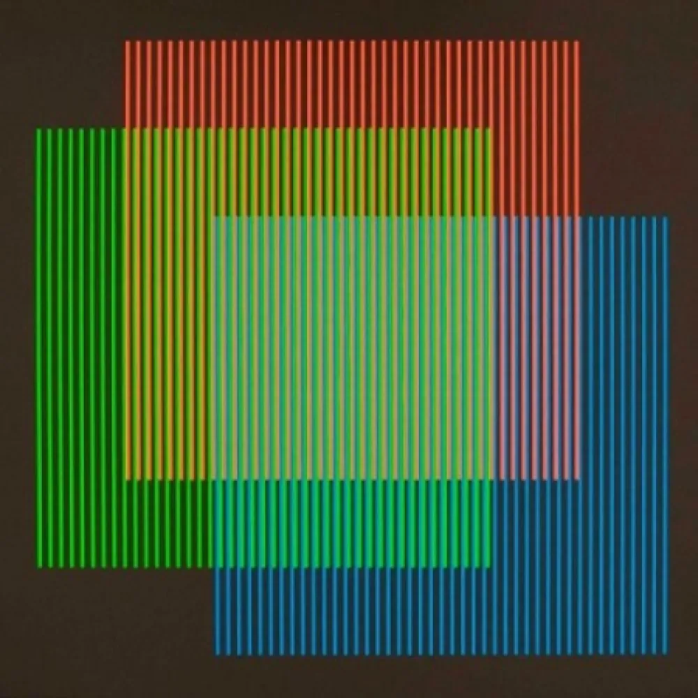 Lithografie Cruz-Diez - Serie semana - Lunes