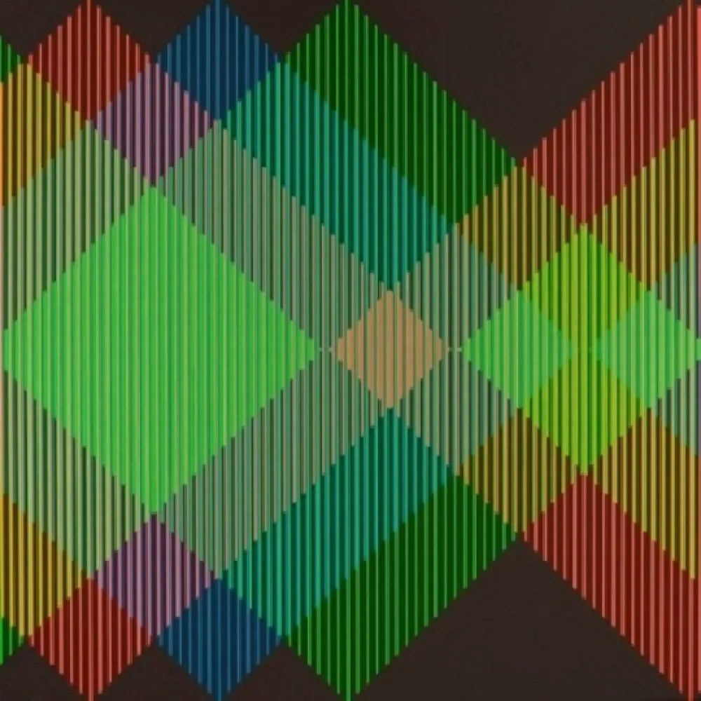 Lithografie Cruz-Diez - Serie Semana - Miércoles