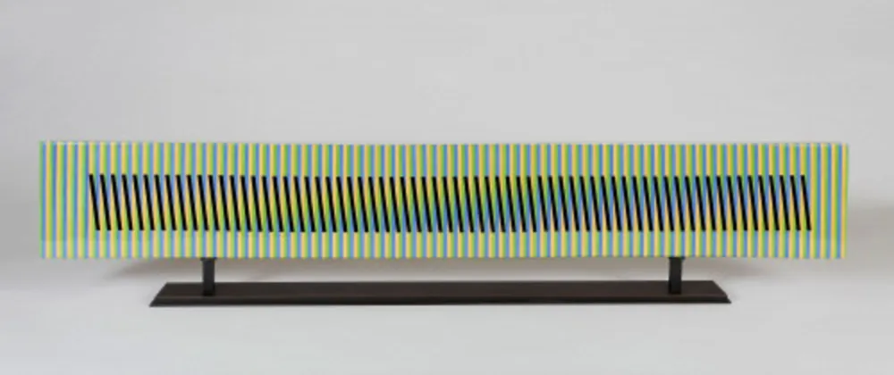 Keramiek Cruz-Diez - Stèle horizontale 9